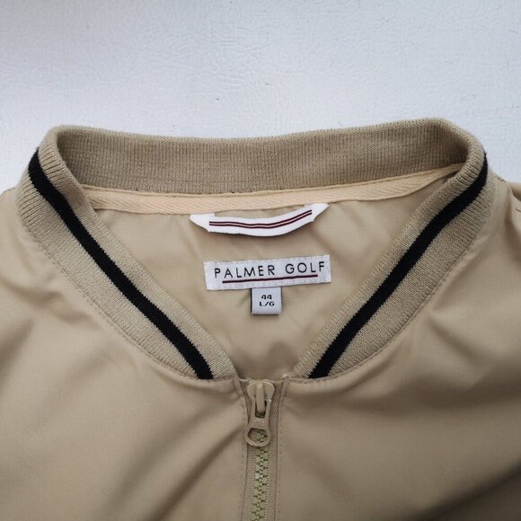 Palmer Golf Men's Size 44 Large Beige 1/2 Zip Loose Fit Pullover - Picture 4 of 11